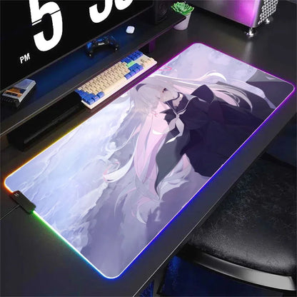 Plana Blue Archive XXL RGB Gaming Mouse Pad - Large LED Gamer Mat