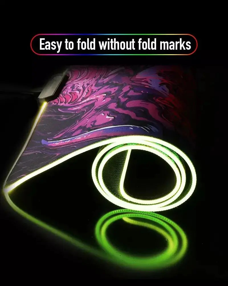 KDA Akali Neon Dragon XXL RGB Gaming Mouse Pad - League of Legends LED Gamer Mat