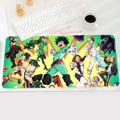 Hero Academia Izuku Midoriya Mouse Pad Large Anime Desk Mat Luxury Desktop Cartoon Gaming Keyboard Office Computer Cushion