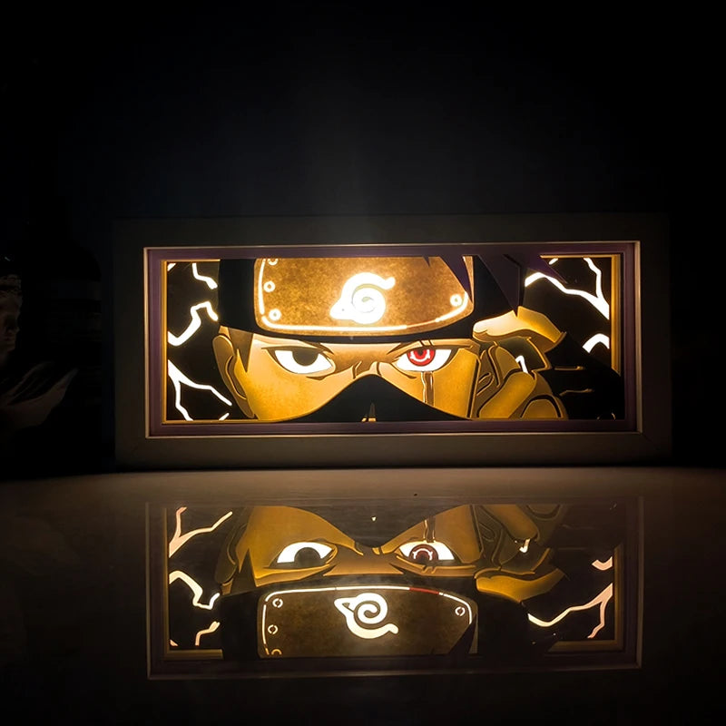 One Piece  anime series photo frame paper carving light paper-cut light atmosphere night light remote control colorful light box