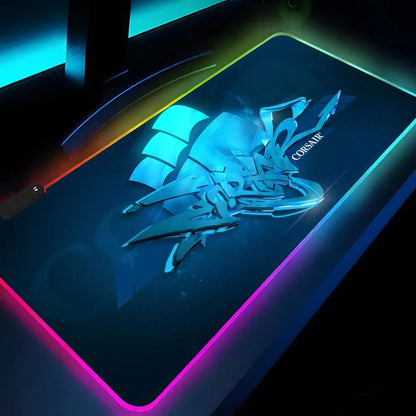 Corsair Mouse Pad XXL RGB Gaming Mouse Pad HD Gamer Accessories Large LED Light MousePads PC Carpet With Backlit