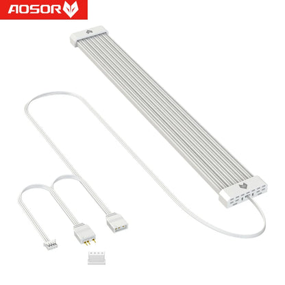 COOLMOON AOSOR Lamp Tape PC Backlight Flexible Mounting Light 5V ARGB Aura Sync Flexible LED Light Bendable for 8P Graphics Card