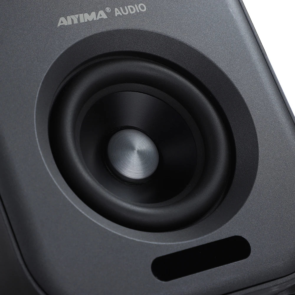 Aiyima S400 80W Bluetooth Bookshelf Speakers - HiFi Studio Monitors with USB DAC