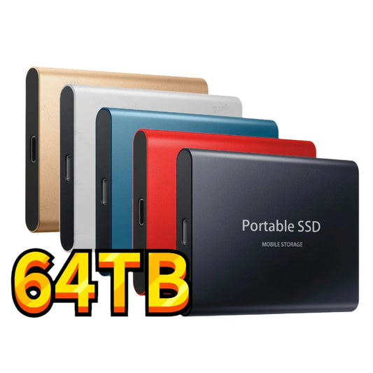 Portable SSD Type-C USB 3.1 External Hard Drive – 60TB/30TB/16TB/8TB/4TB SSD Flash Memory Disk