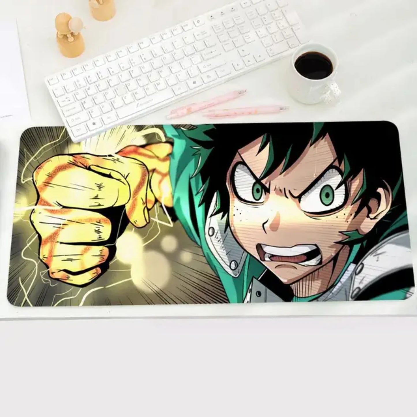 Hero Academia Izuku Midoriya Mouse Pad Large Anime Desk Mat Luxury Desktop Cartoon Gaming Keyboard Office Computer Cushion