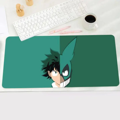 Hero Academia Izuku Midoriya Mouse Pad Large Anime Desk Mat Luxury Desktop Cartoon Gaming Keyboard Office Computer Cushion