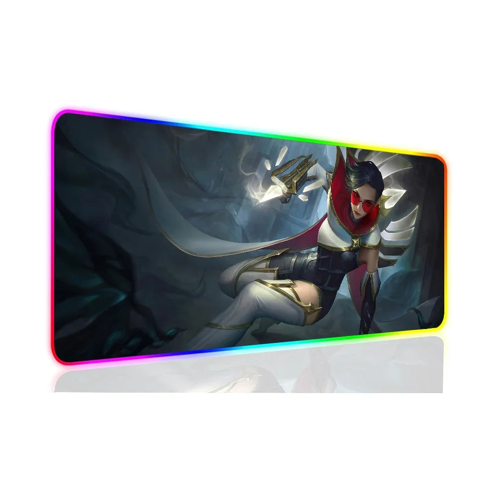 Vayne League of Legends XXL RGB Gaming Mouse Pad - Large LED Gamer Mat