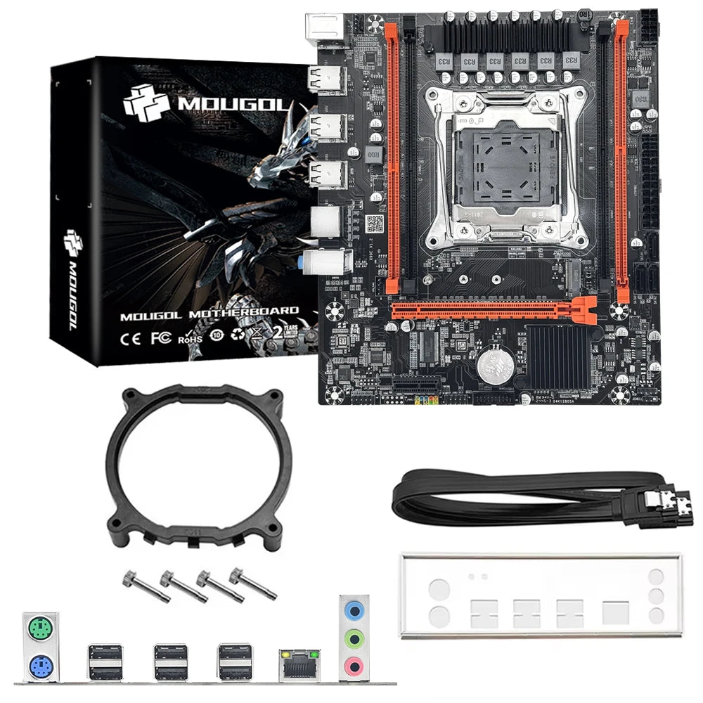 MOUGOL X99 Gaming Motherboard Kit – Intel Xeon E5-2680 V4, 16GB DDR4 ECC RAM, M.2 NVMe, LGA 2011-3