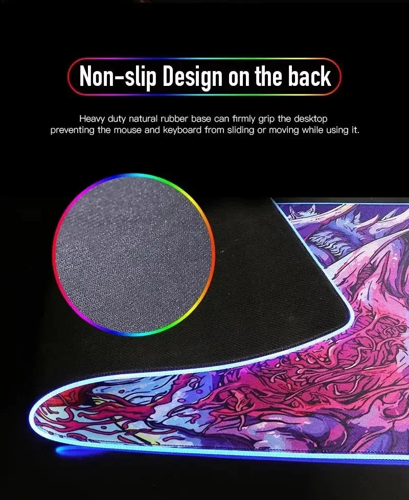 Vayne League of Legends XXL RGB Gaming Mouse Pad - Large LED Gamer Mat