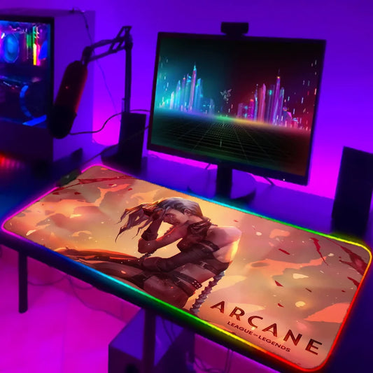 Arcane Jinx XXL RGB LED Gaming Mouse Pad Mat