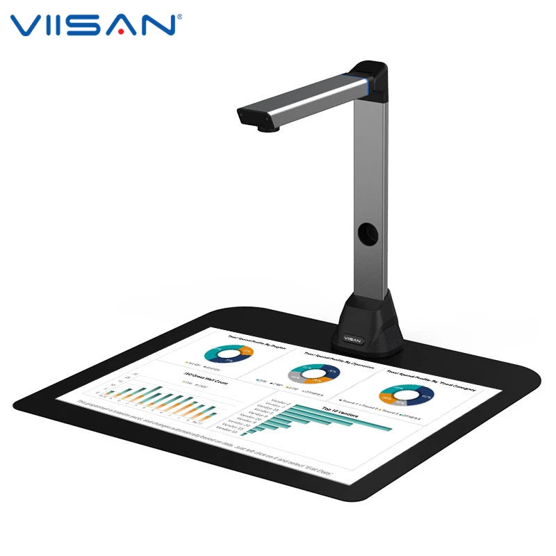 VIISAN V8 High-Definition 8MP Portable Book & Document Scanner - A3 Capture Size