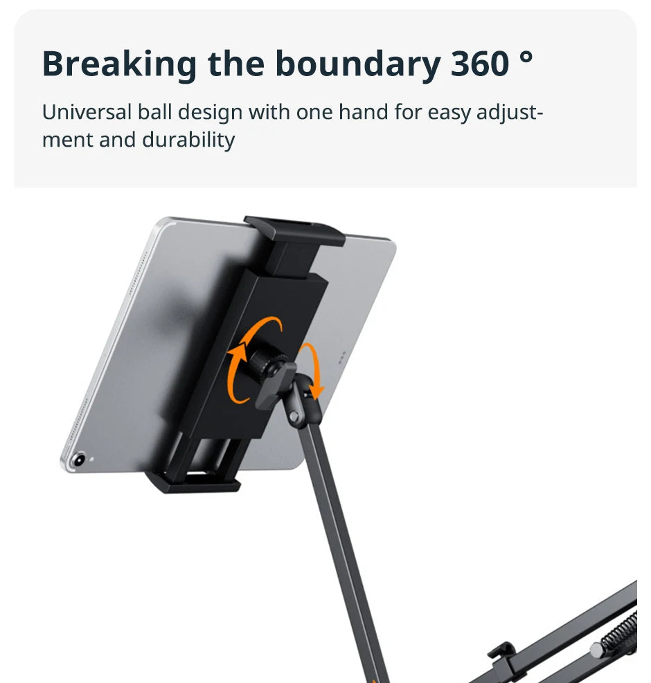 Tablet Stand ° Rotating Bed Desktop Phone Mount with Aluminum Arm   Pro Air Mini 4~11    Tab Holde