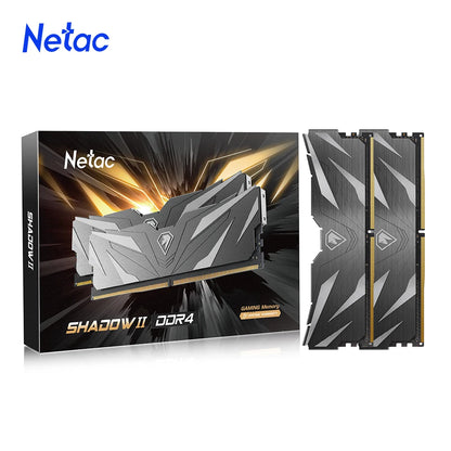 Netac DDR4 RAM 16GB/32GB – 3200MHz & 3600MHz, XMP 2.0, Desktop Gaming Memory, DIMM 288-Pin