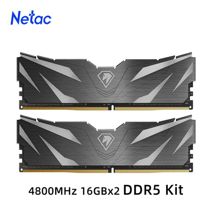 Netac DDR4 RAM 16GB/32GB – 3200MHz & 3600MHz, XMP 2.0, Desktop Gaming Memory, DIMM 288-Pin