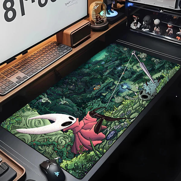 Hollow Knights Desktop Accessories Big Mousepad Xxl Desktop Protector Mat Gaming Gamer Office Anime Mause Pads Pc Large Carpet