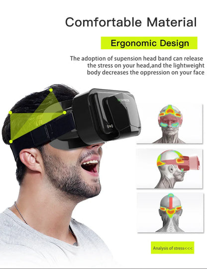 VR Glasses Virtual Reality Headset Viar Devices Helmet 3D Lenses Smart Goggles For Smartphones Phone Mobile Gogle Game Accessory