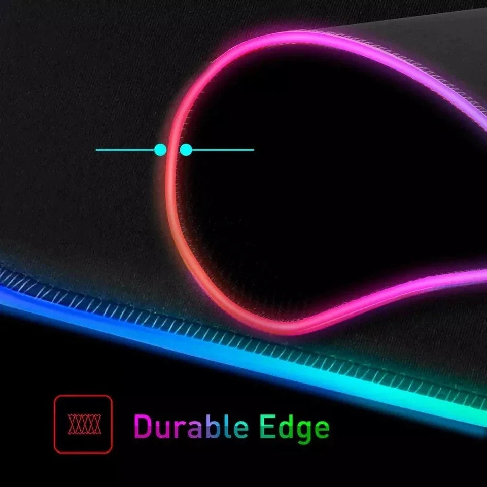 Led Large Desk Mat Fantasy Mountain Landscape Rgb Mousepad Carpet with Backlight Mausepad Lockrand Colorful Mouse Pad Desk Mats