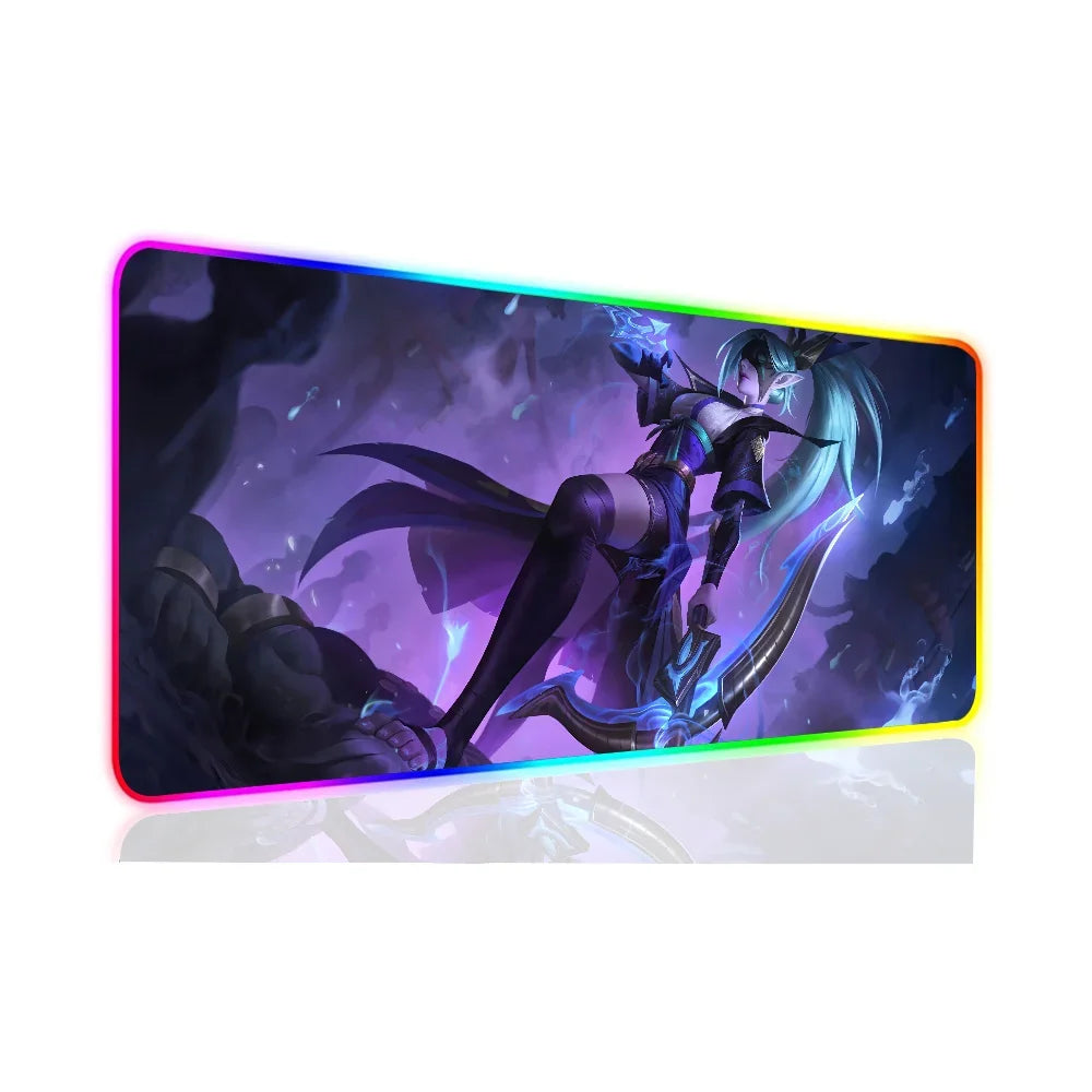 Vayne League of Legends XXL RGB Gaming Mouse Pad - Large LED Gamer Mat