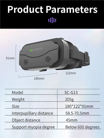 VR Glasses Virtual Reality Headset Viar Devices Helmet 3D Lenses Smart Goggles For Smartphones Phone Mobile Gogle Game Accessory