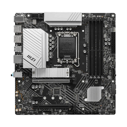 MSI PRO B760M-A DDR4-II Motherboard – LGA 1700, PCIe 4.0, 128GB DDR4, M.2 SATA, HDMI 2.1