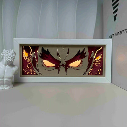 One Piece  anime series photo frame paper carving light paper-cut light atmosphere night light remote control colorful light box