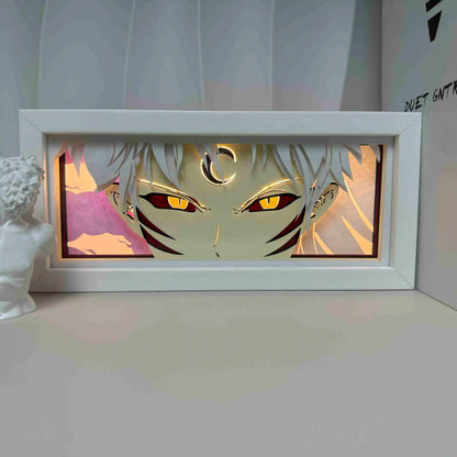 One Piece  anime series photo frame paper carving light paper-cut light atmosphere night light remote control colorful light box