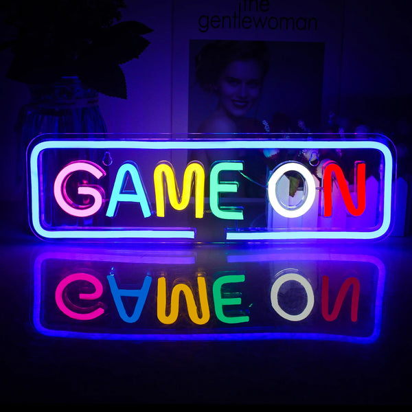 Gaming Zone Neon Led Sign for Wall Decor Game Neon Lights Signs with USB Powered for Game Room Bedroom Gifts Gamer (Multicolour)