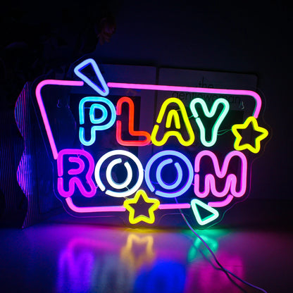 Game Room Neon Sign LED Wall Decor USB Powered  Acrylic For Gaming Lighting Bedroom Bedside Wall Decor Gamer Party Birthday Gift