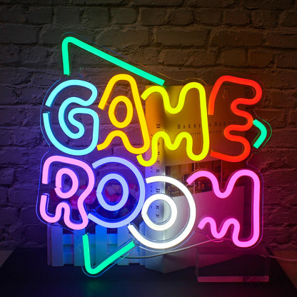 Game Room Neon Sign LED Wall Decor USB Powered  Acrylic For Gaming Lighting Bedroom Bedside Wall Decor Gamer Party Birthday Gift