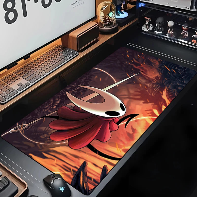 Hollow Knights Desktop Accessories Big Mousepad Xxl Desktop Protector Mat Gaming Gamer Office Anime Mause Pads Pc Large Carpet