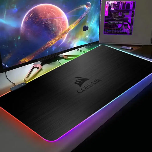 Corsair Mouse Pad XXL RGB Gaming Mouse Pad HD Gamer Accessories Large LED Light MousePads PC Carpet With Backlit