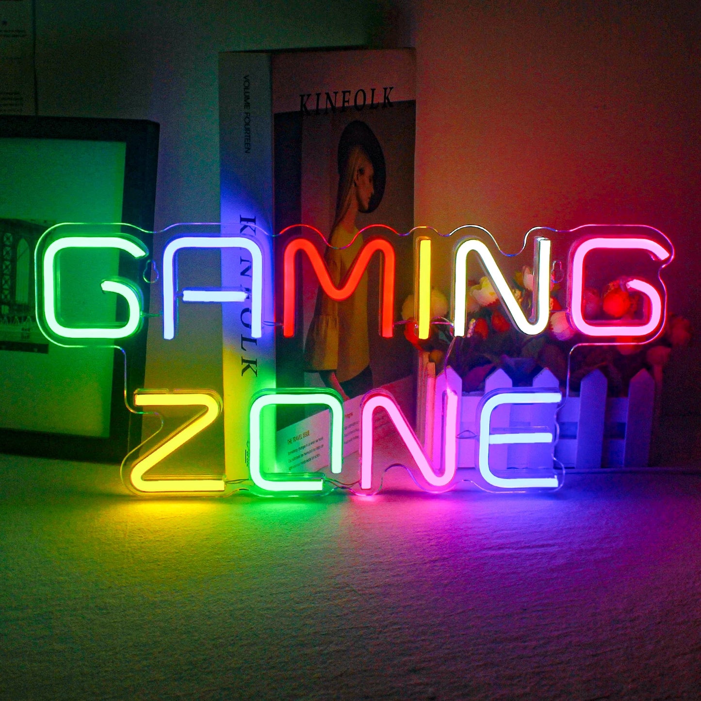 Game Room Neon Sign LED Wall Decor USB Powered  Acrylic For Gaming Lighting Bedroom Bedside Wall Decor Gamer Party Birthday Gift