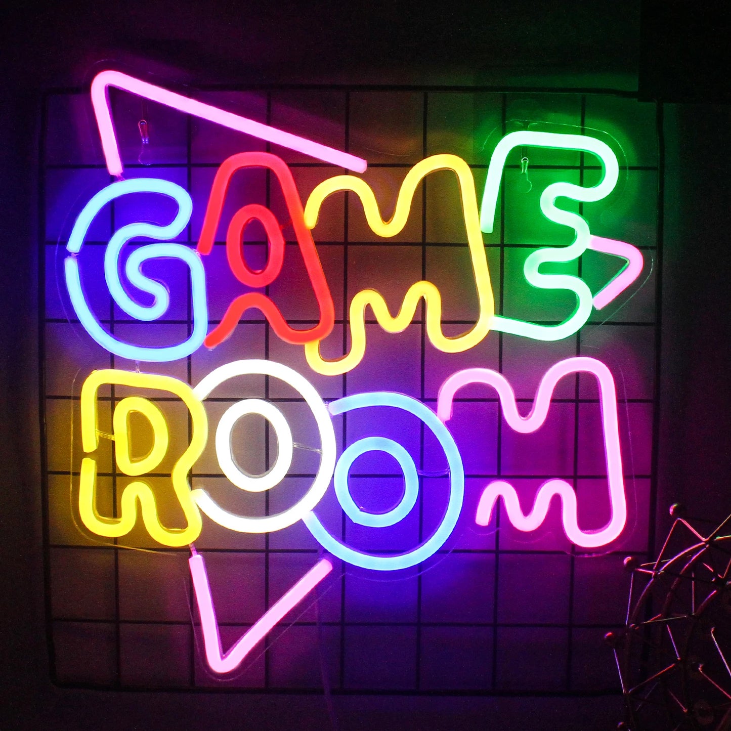 Game Room Neon Sign LED Wall Decor USB Powered  Acrylic For Gaming Lighting Bedroom Bedside Wall Decor Gamer Party Birthday Gift