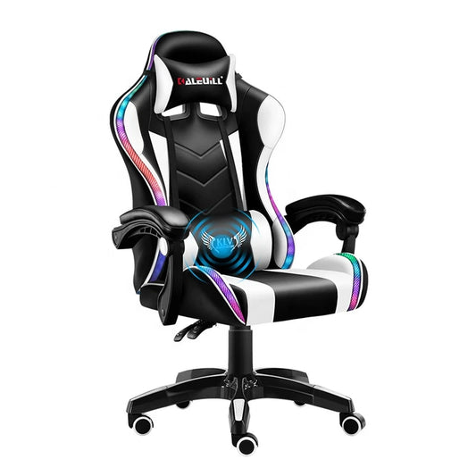 RGB Gaming Chair with Built-in Speakers & LED Lighting