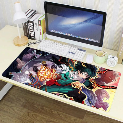 Hero Academia Izuku Midoriya Mouse Pad Large Anime Desk Mat Luxury Desktop Cartoon Gaming Keyboard Office Computer Cushion