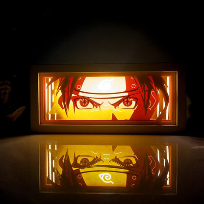 One Piece  anime series photo frame paper carving light paper-cut light atmosphere night light remote control colorful light box