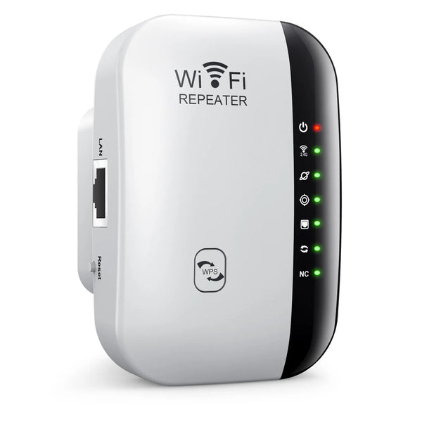 300Mbps Wireless WiFi Repeater & Signal Booster – 2.4GHz Network Extender