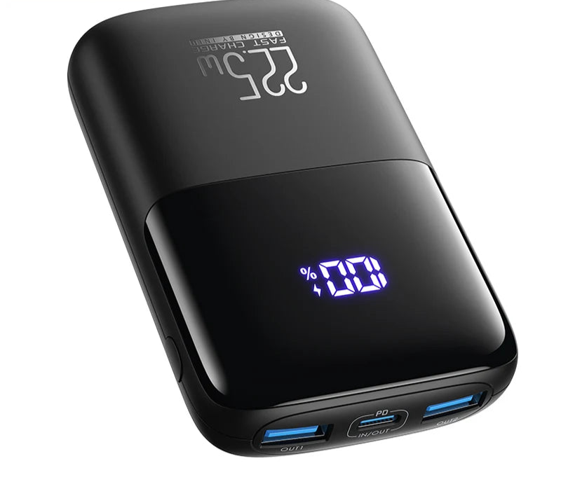 INIU 10000mAh Power Bank – 22.5W Fast Charge with Type-C PD and LED Display