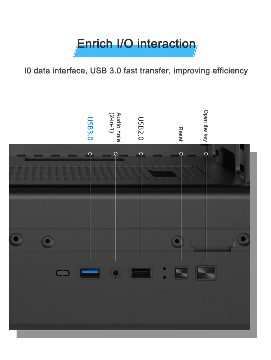 Power Train V1 MATX/ITX PC Case – Tempered Glass, Vertical Chassis, 240/280mm Water Cooling Support