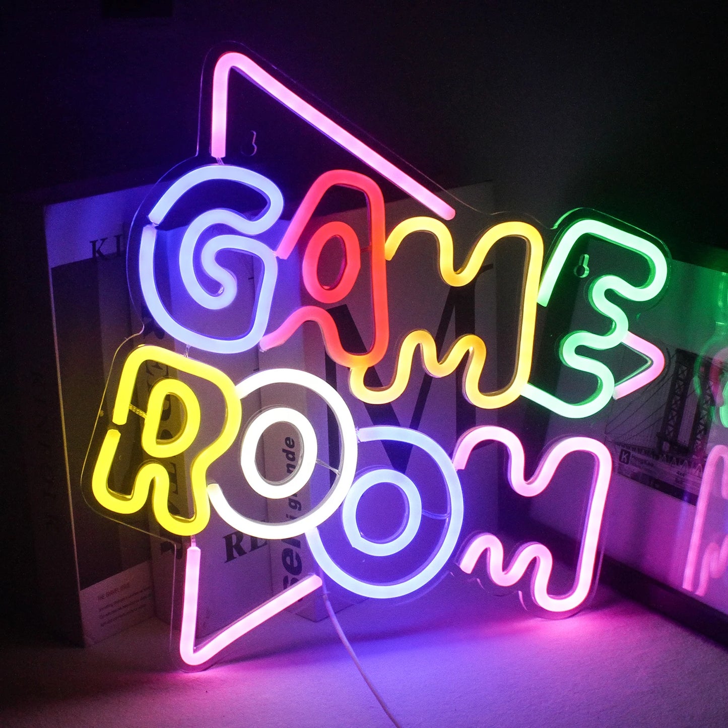 Game Room Neon Sign LED Wall Decor USB Powered  Acrylic For Gaming Lighting Bedroom Bedside Wall Decor Gamer Party Birthday Gift