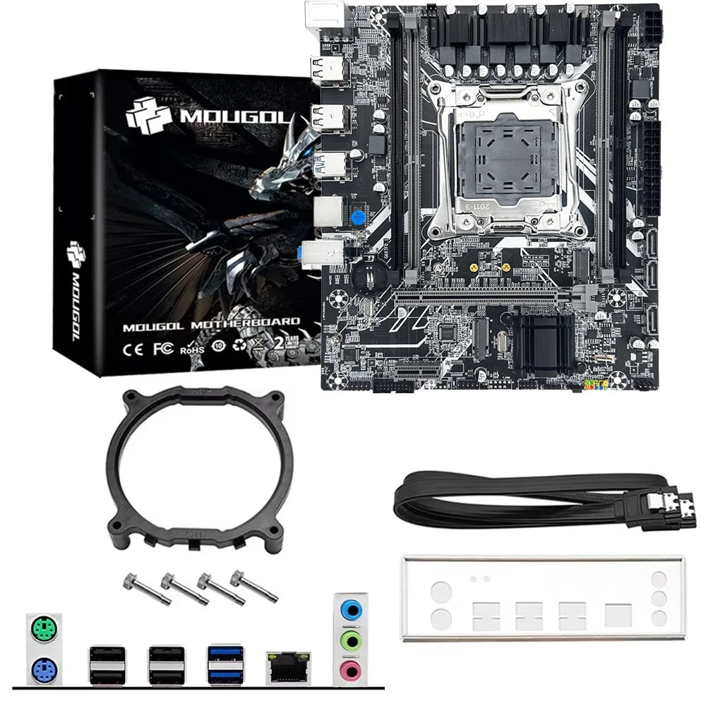 MOUGOL X99 Motherboard Set – Intel Xeon E5 2650 V4, 16GB DDR4 2133MHz RAM, M.2 NVMe, LGA 2011-3