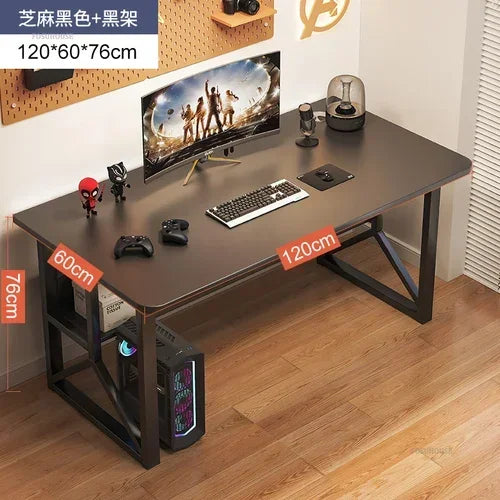 E-sports Gaming Table and Chair Combination Nordic Desktop Computer Desks Simple Home Bedroom Bookshelf Integrated Student Desk