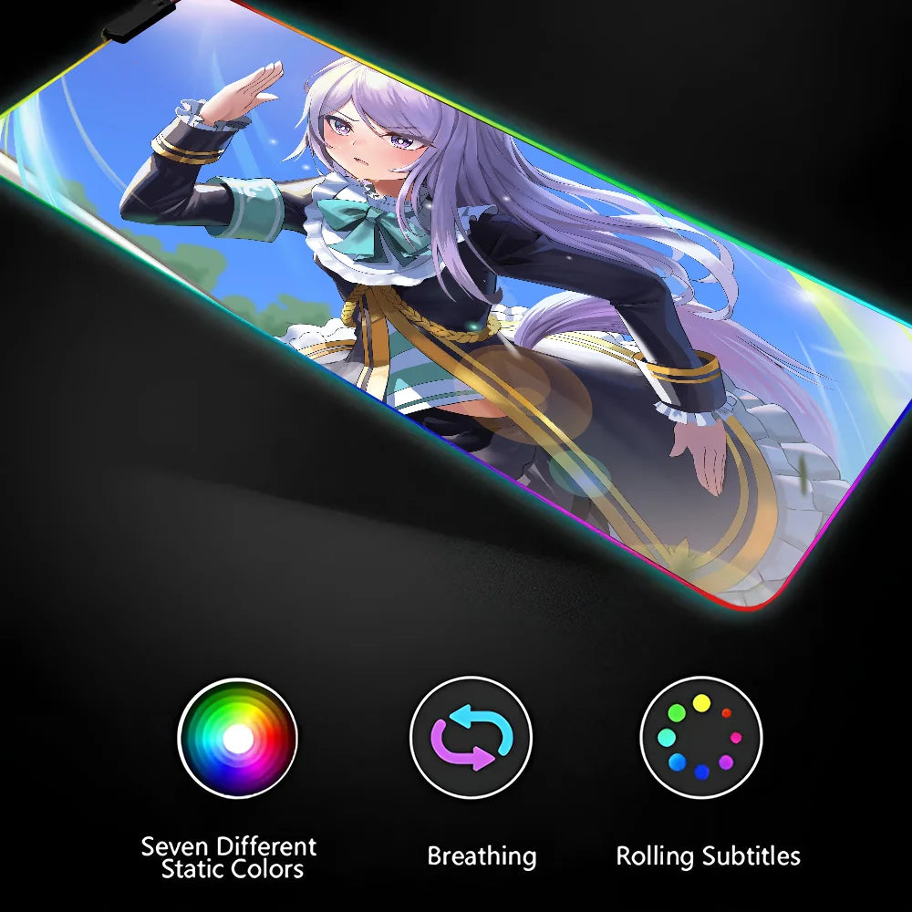 Uma Musume Pretty Derby XXL RGB Gaming Mouse Pad - Large LED Gamer Mat