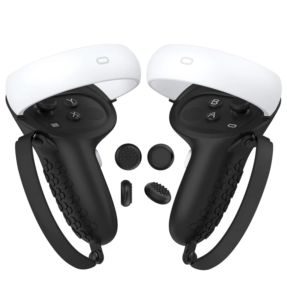 HUNDAI New VR Accessories Protective Cover For Oculus Quest 2 VR Touch Controller Silicone Cover Skin Handle Grip With Knuckle