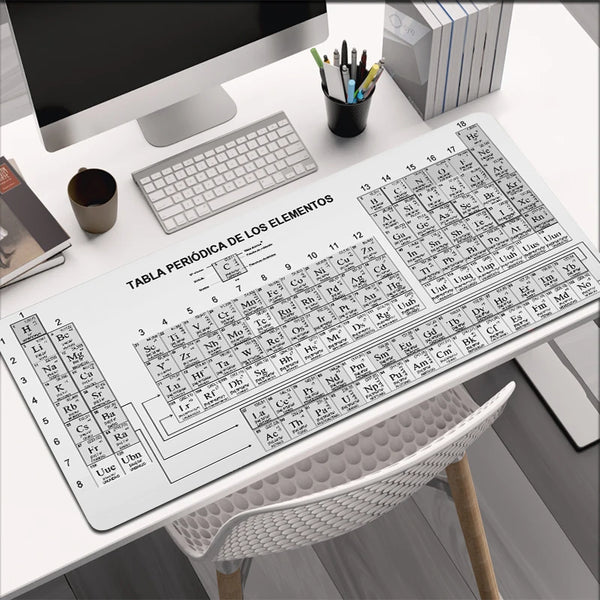 Mouse Pad Gamer XXL Custom HD Home Mouse Mat Desk Mats Periodic Table of Elements Office Carpet Gamer Natural Rubber Mice Pad