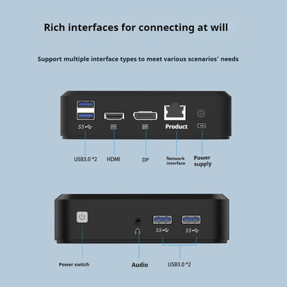 GenMachine Mini PC AMD Ryzen 5 3550H – 8GB/256GB or 16GB/512GB with Windows 10/11