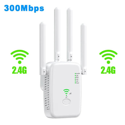 1200Mbps Wireless WiFi Repeater – Dual-Band 2.4G/5G Signal Booster with WPS