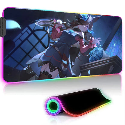 Uma Musume Pretty Derby XXL RGB Gaming Mouse Pad - Large LED Gamer Mat