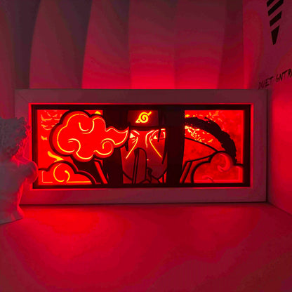 One Piece  anime series photo frame paper carving light paper-cut light atmosphere night light remote control colorful light box