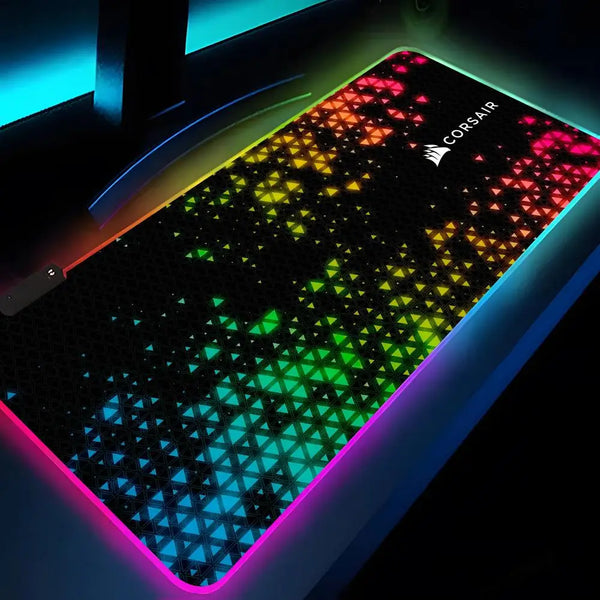 Corsair Mouse Pad XXL RGB Gaming Mouse Pad HD Gamer Accessories Large LED Light MousePads PC Carpet With Backlit